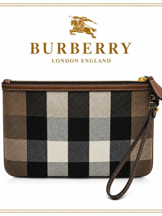 Burberry Handbags - NWT Burberry House Check Canvas Wristlet